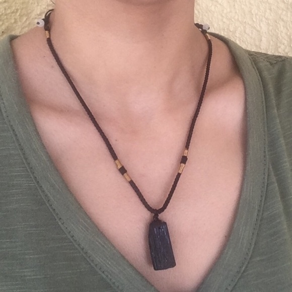Jewelry - Raw Black Tourmaline Necklace